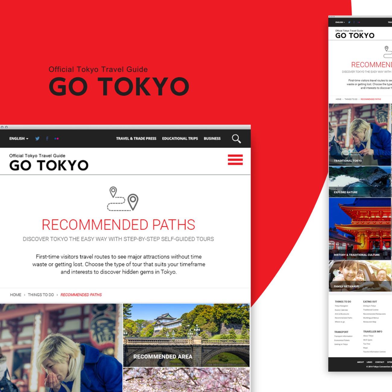 Go Tokyo identity and site